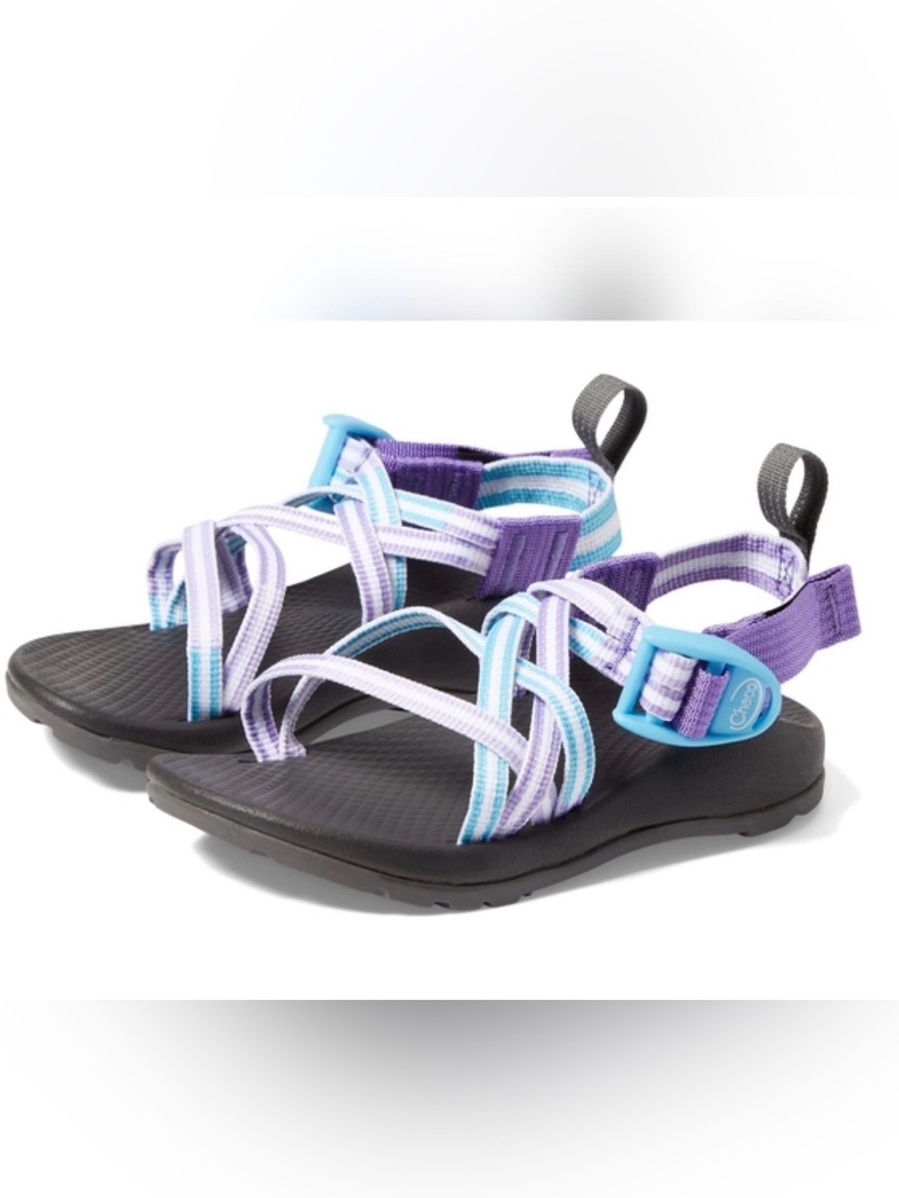 Chaco Kids Purple & Light Blue Strappy Sandals